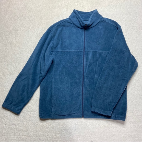 Reel Legends Fleece Jacket Blue XL Full Zip - Picture 1 of 6